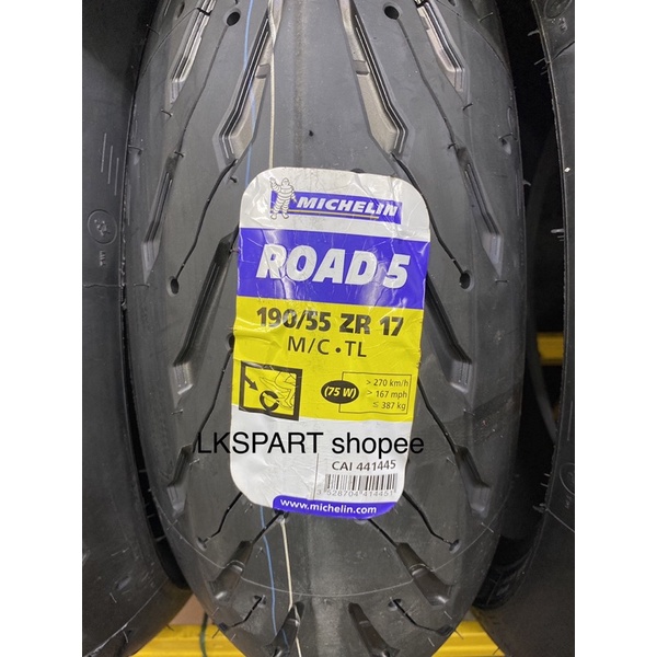 Michelin Road5 120/70/17 160/60/17 180/55/17 190/55/17 | Shopee