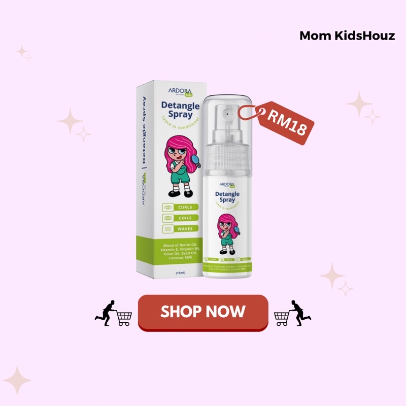 Detangle Spray Ardora Conditioner Anti Kusut Rambut Kerinting