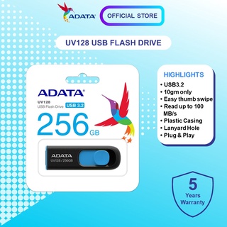 ADATA Pendrive USB 3.2 UV128 USB Flash Drives - Blue (32GB/64GB/128GB ...