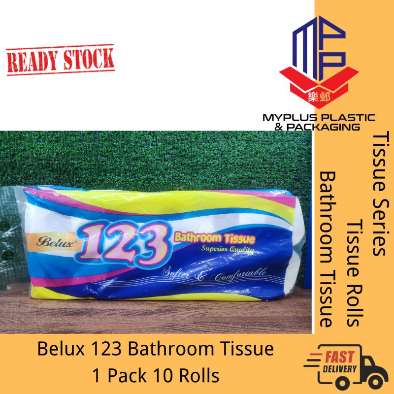 Toilet Paper Belux 123 Bathroom Tissue (10 rolls) | Shopee Malaysia