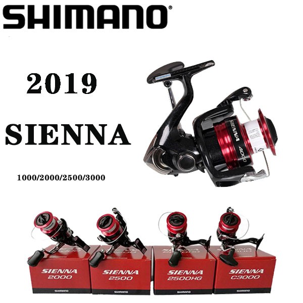 SHIMANO SIENNA FG 2019 500/1000/2000/2500HG/C3000/4000 FISHING