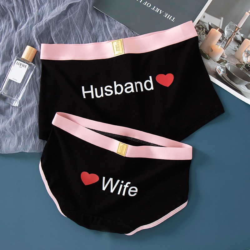 Couple Set] Couple Underwear Cotton Plain Husband & Wife 情侣纯棉