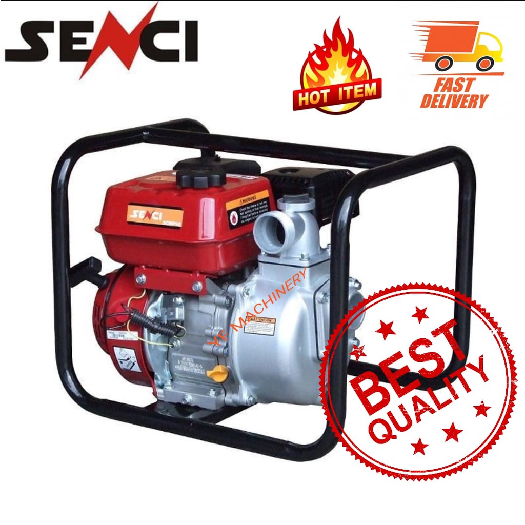 READY STOCK SENCI SCWP50 petrol engine 7.5hp with 2