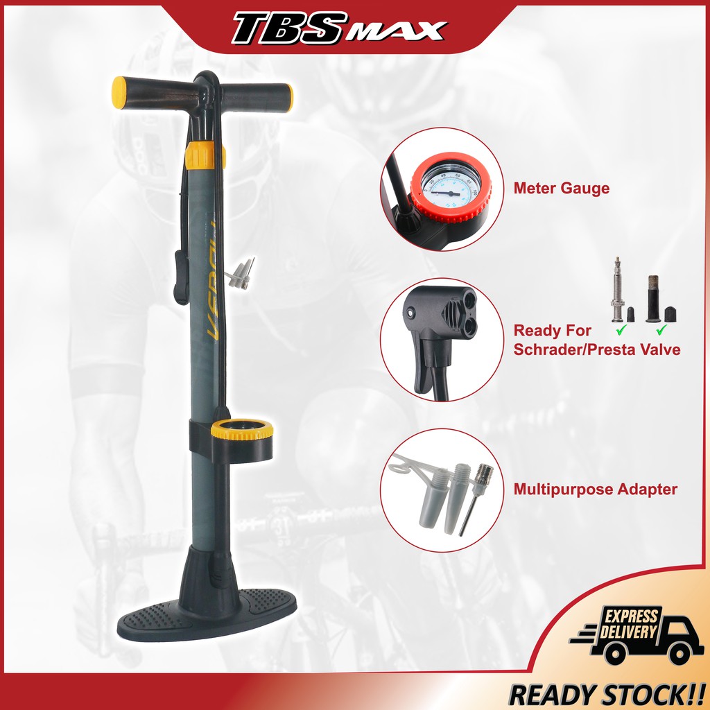 Multipurpose Pam Basikal Meter Bicycle Pump with Meter Gauge Pump Basikal Pam Tayar Basikal VEROLI Shopee Malaysia