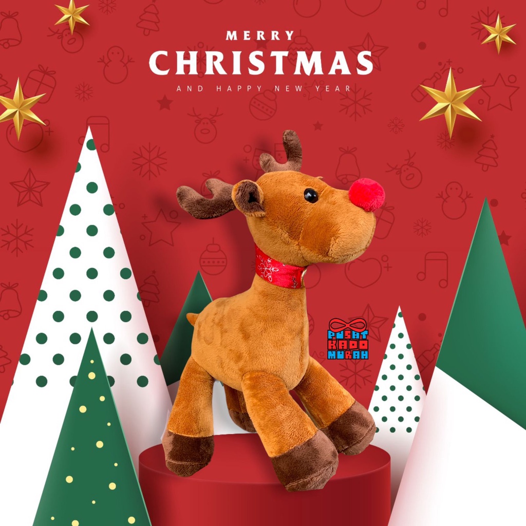 Rudolph The Red Nosed Reindeer Doll Christmas Deer Christmas Deer 35x35   1826e53122dc42e1e889fa887aa12d7f