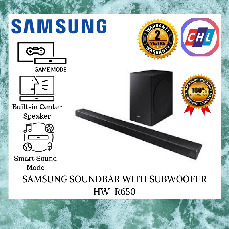 SAMSUNG SOUNDBAR WITH SUBWOOFER HW-R650 (ORIGINAL WARRANTY SAMSUNG ...