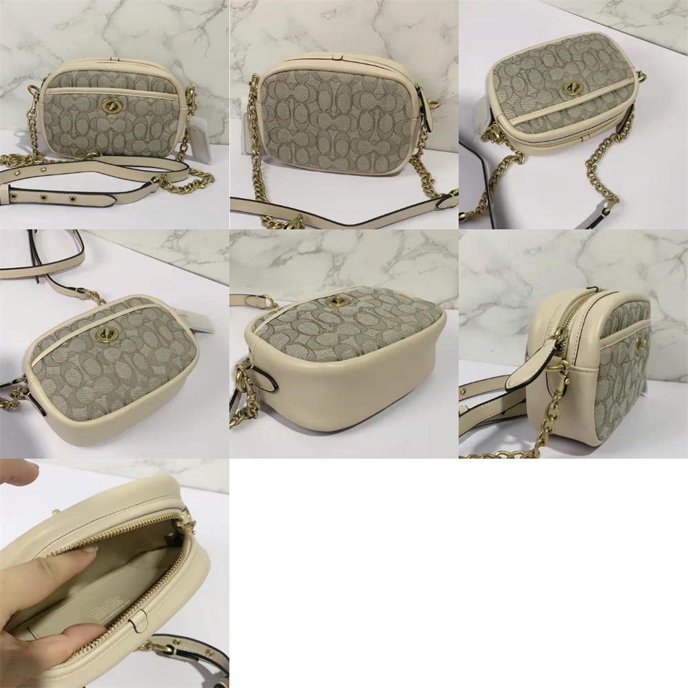 Coach Signature Jacquard Small Camera Bag C5275 B4S0M 195031293450 -  Handbags - Jomashop