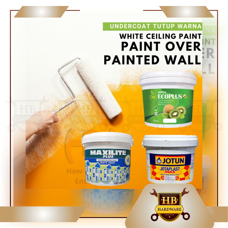 HB Hardware 7L Undercoat Paint/ Cat Undercoat Putih/ Ceiling Paint
