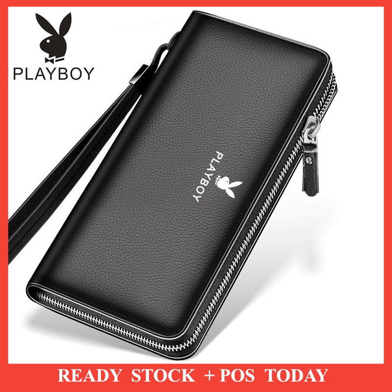 Ready Stock Malaysia PLAYBOY Business High quality PU Leather Men's Wallets  Card Wallet