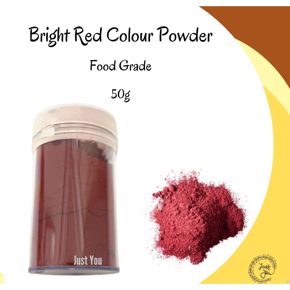 Bright Red Colour Powder (Food Grade) 红色粉 50g | Shopee Malaysia