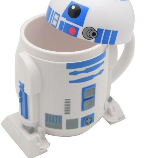 888u Starwars R2D2 Coffee Mug With PP LID/Starwars R2D2 Coffee Glass