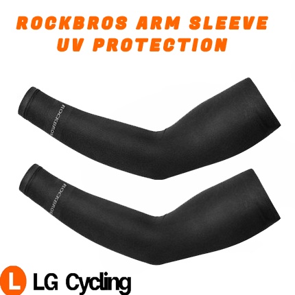 RockBros Arm Sleeve Ice Silk Sunscreen Sleeve Nylon UV Protection ...