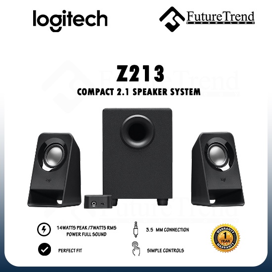 Logitech Z213 Compact 2.1 Speaker System | Shopee Malaysia