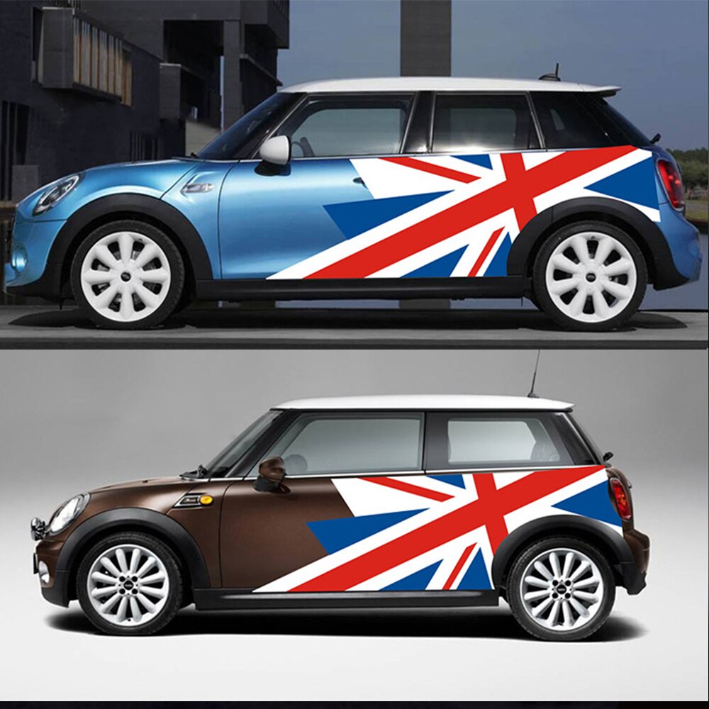 2pcs Union Jack Exter Side Door Sticker Body Stripe Decal Decoration ...