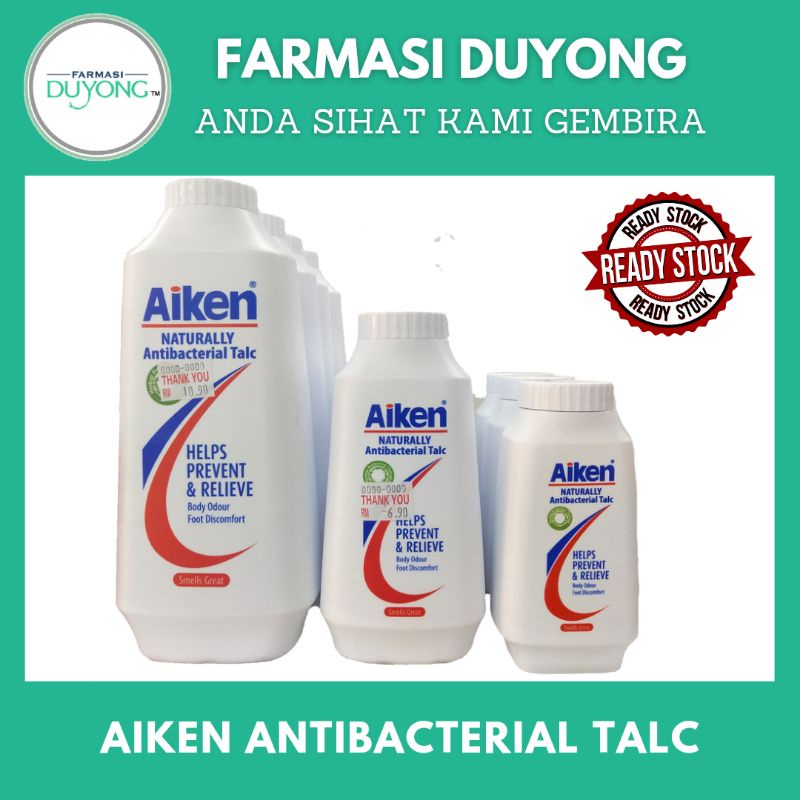Aiken Antibacterial Antibacterial Talcum Powder AIKEN Antibacterial Talc  Powder Bedak Antibakteria Shopee Malaysia