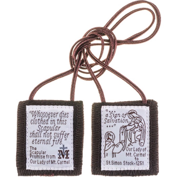 Catholic brown scapular Our Lady of Mount Carmel Shopee Malaysia