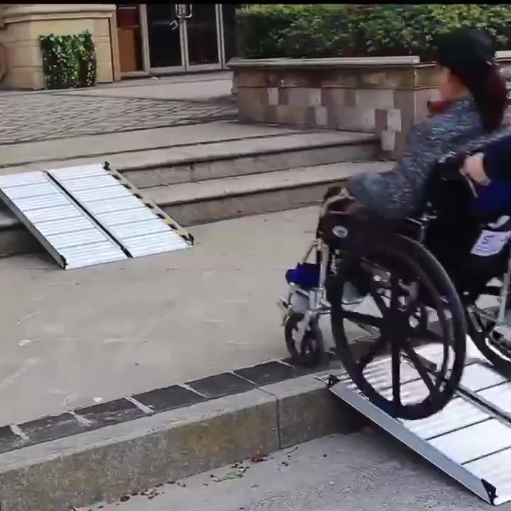 Ready Stock ️ Folding Aluminum Ramps Light Portable Inclined Ramps ...