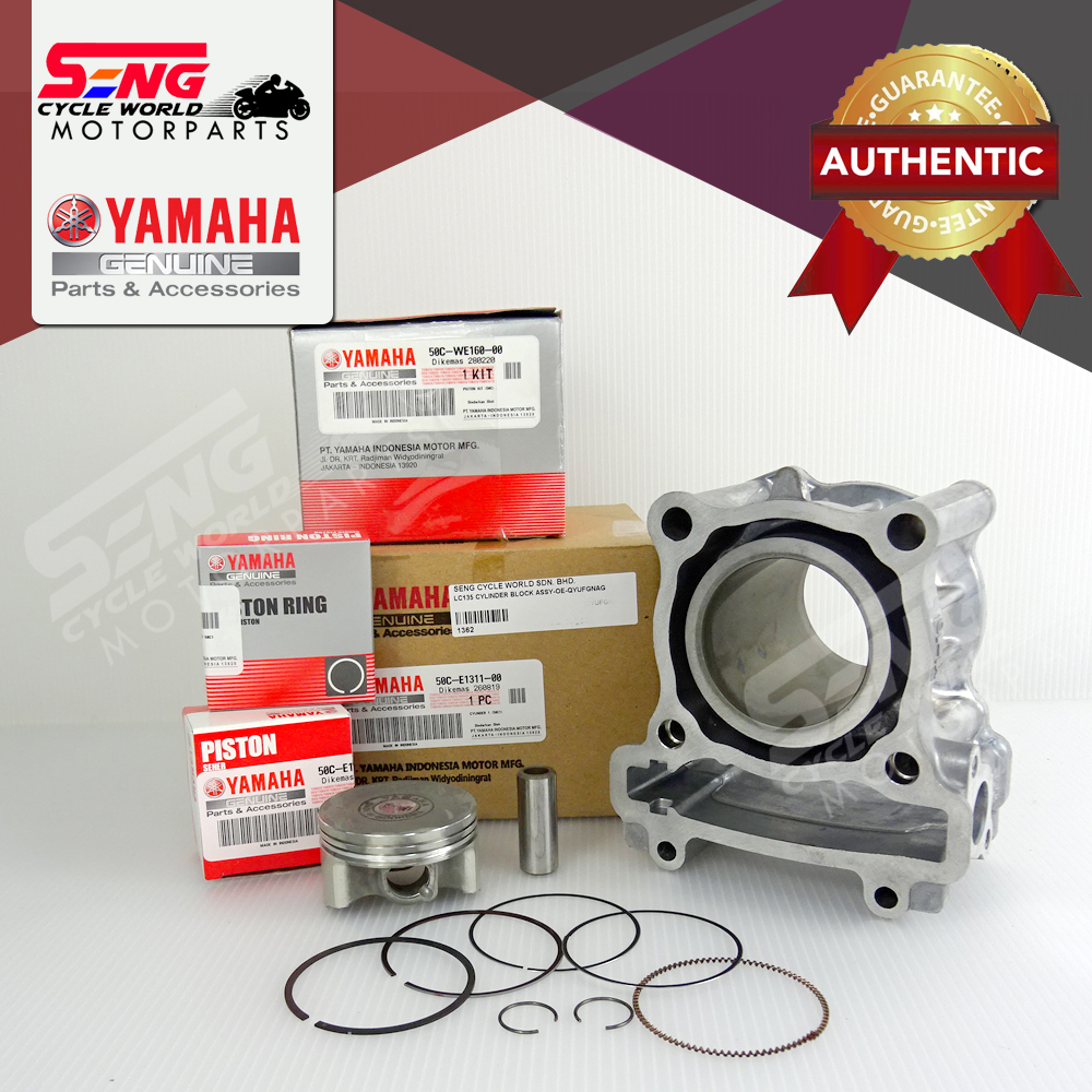 Lc135 V1 V2 V3 V4 V5 V6 Cylinder Block Set Yamaha Original Shopee Malaysia