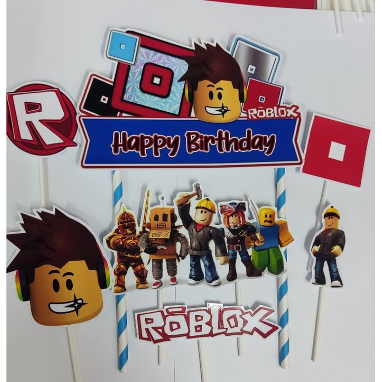 topper cake Roblox cantik | Shopee Malaysia