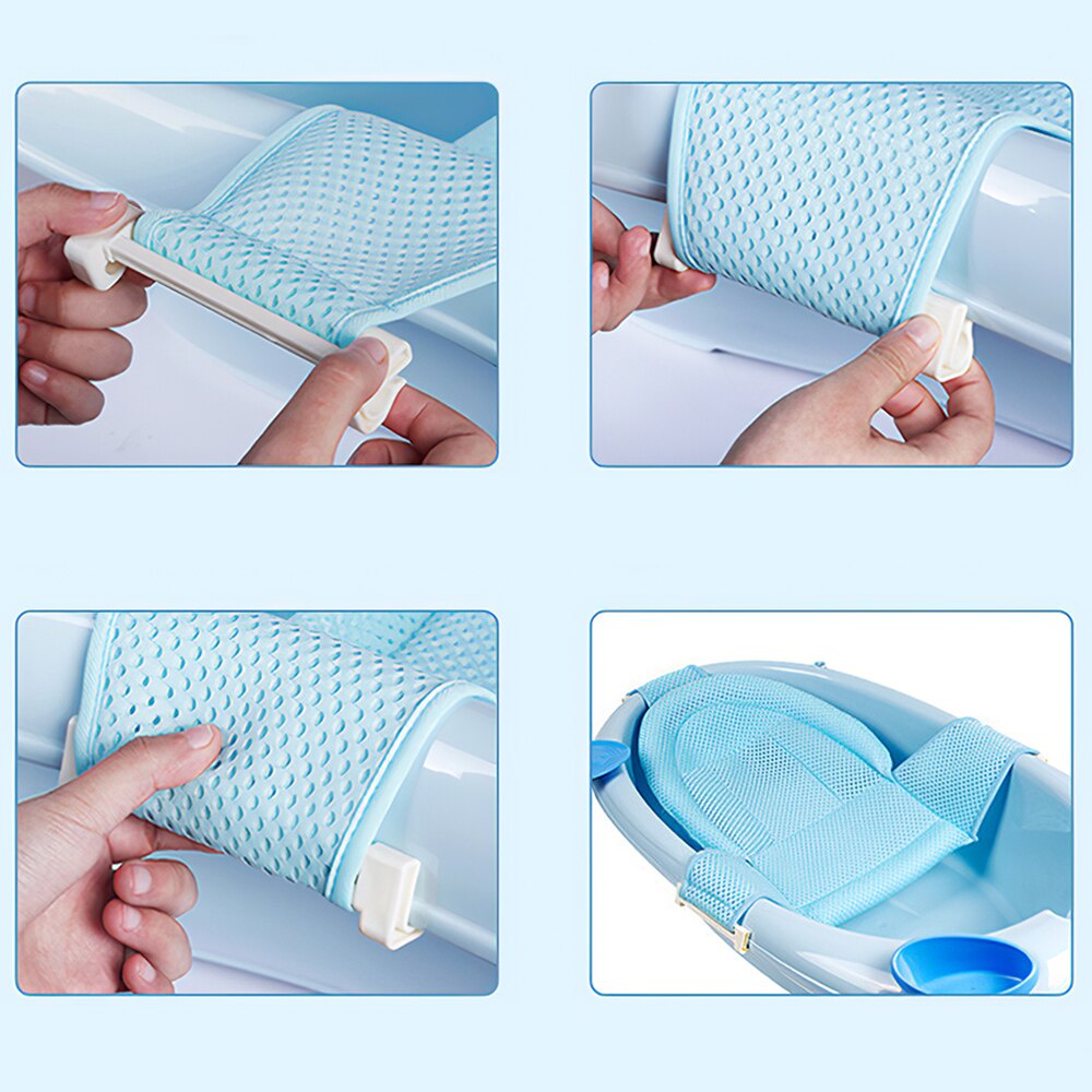 EZYLITTLES Adjustable Baby Bath Net Cushion Pad Shower Newborn Bath