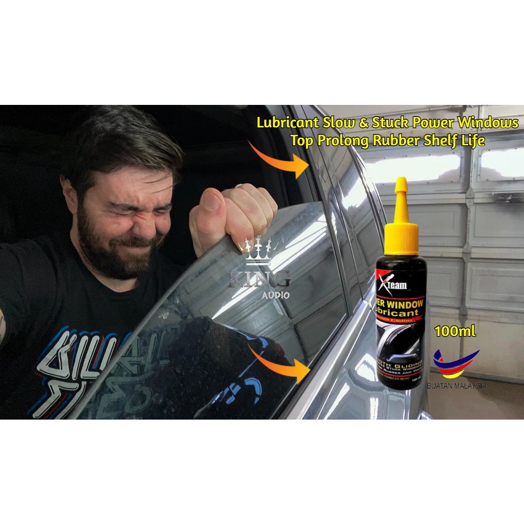 Car Power Window Lubricant 100ml Pelincir Cermin Tingkap Kereta Smooth