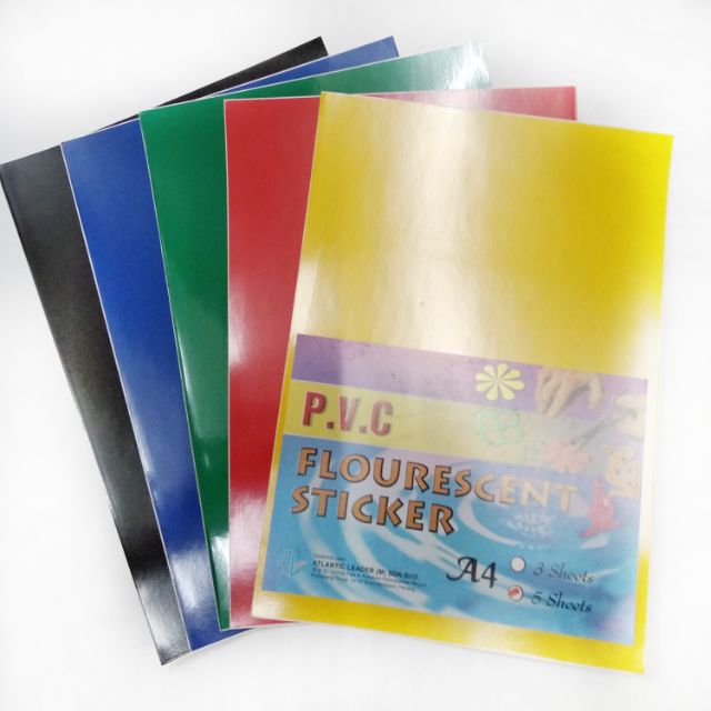 PVC A4 Sticker Random & Mix Colour | Shopee Malaysia