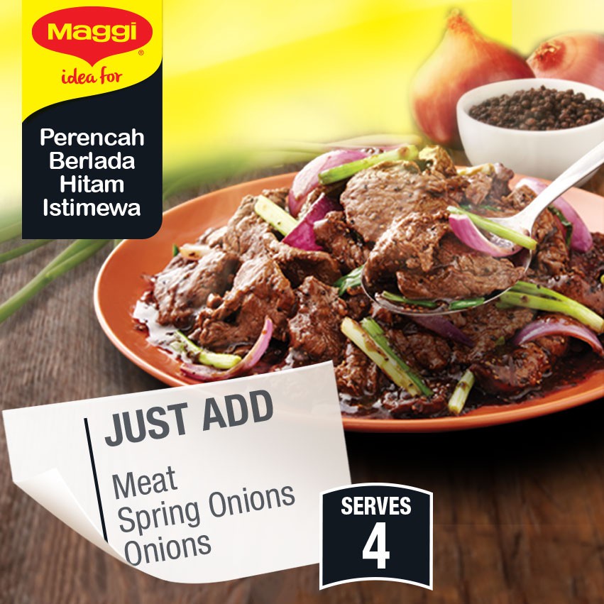 MAGGI Black Pepper Recipe Mix (40g) Shopee Malaysia