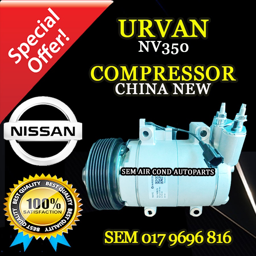 NISSAN URVAN NV350 CHINA NEW COMPRESSOR/ KOMPRESOR (CAR AIRCOND SYSTEM ...