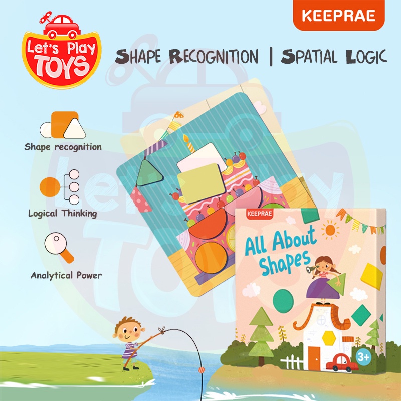⚡Ready Stock⚡ Keeprae Portable Shape Puzzle [All About Shapes