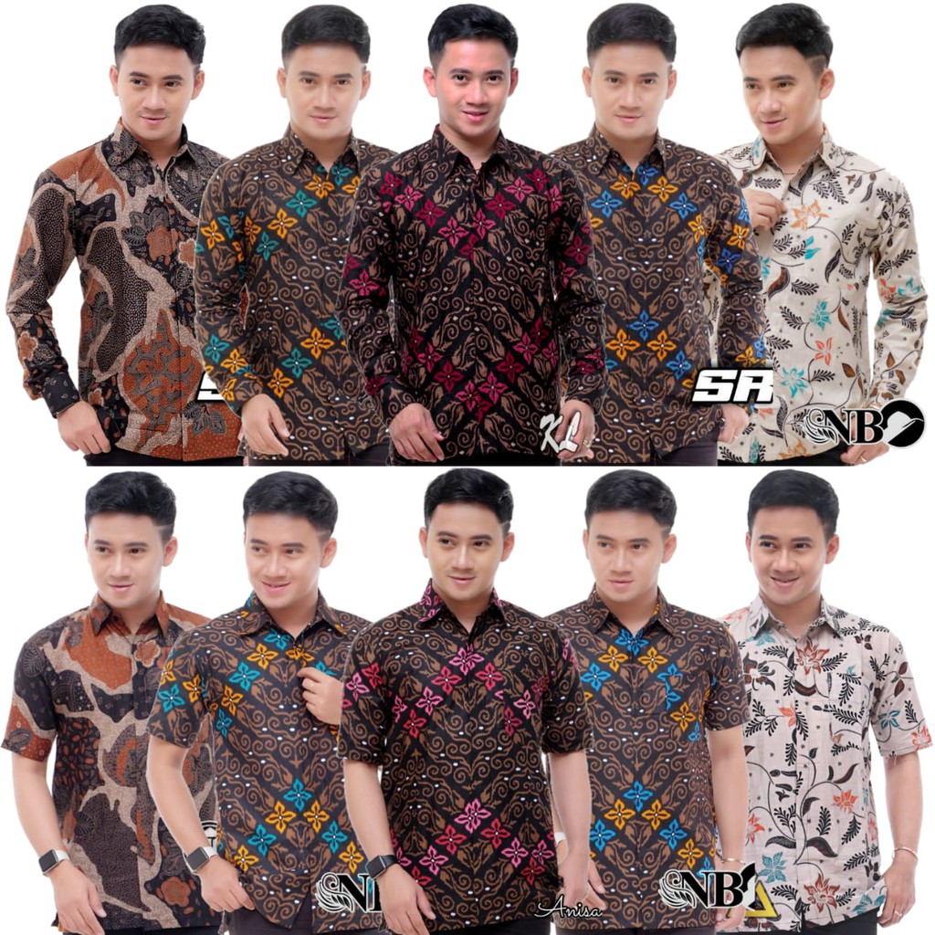 BAJU BATIK READY STOCK LENGAN PANJANG LENGAN PENDEK BATIK LELAKI JAWA