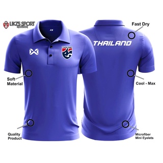 Thailand FA Travel Jersey DX2 Football Futsall Polo Official Team Wear Top  Apparels Microfiber Baju Berkolar Player Top