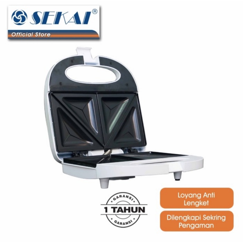 Toaster Sandwich Sekai TS 891 Bread Grill Sekai 891 Teflon Toaster ...