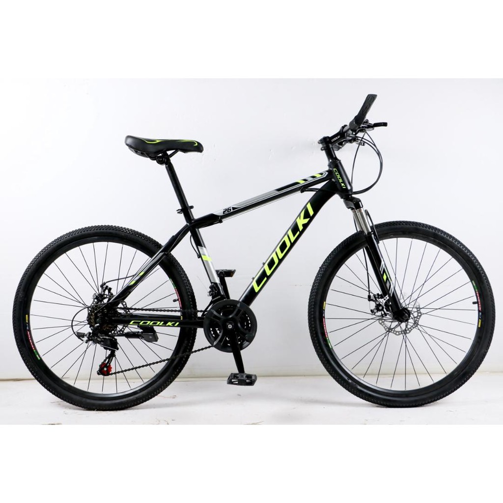 READY STOCK COOLKI 26 Mountain Bike with 21 Speed Suspension Fork 26007EF