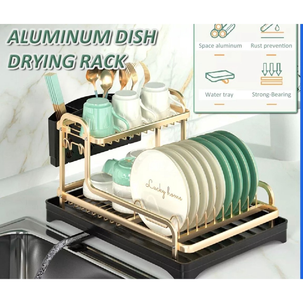 Premium Quality Japanese Style Minimalist Double Layer Dish Rack