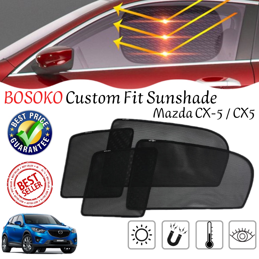 BOSOKO Mazda CX5 / CX5 / CX5 Custom Fit OEM Sunshade / Sunshades Shopee Malaysia