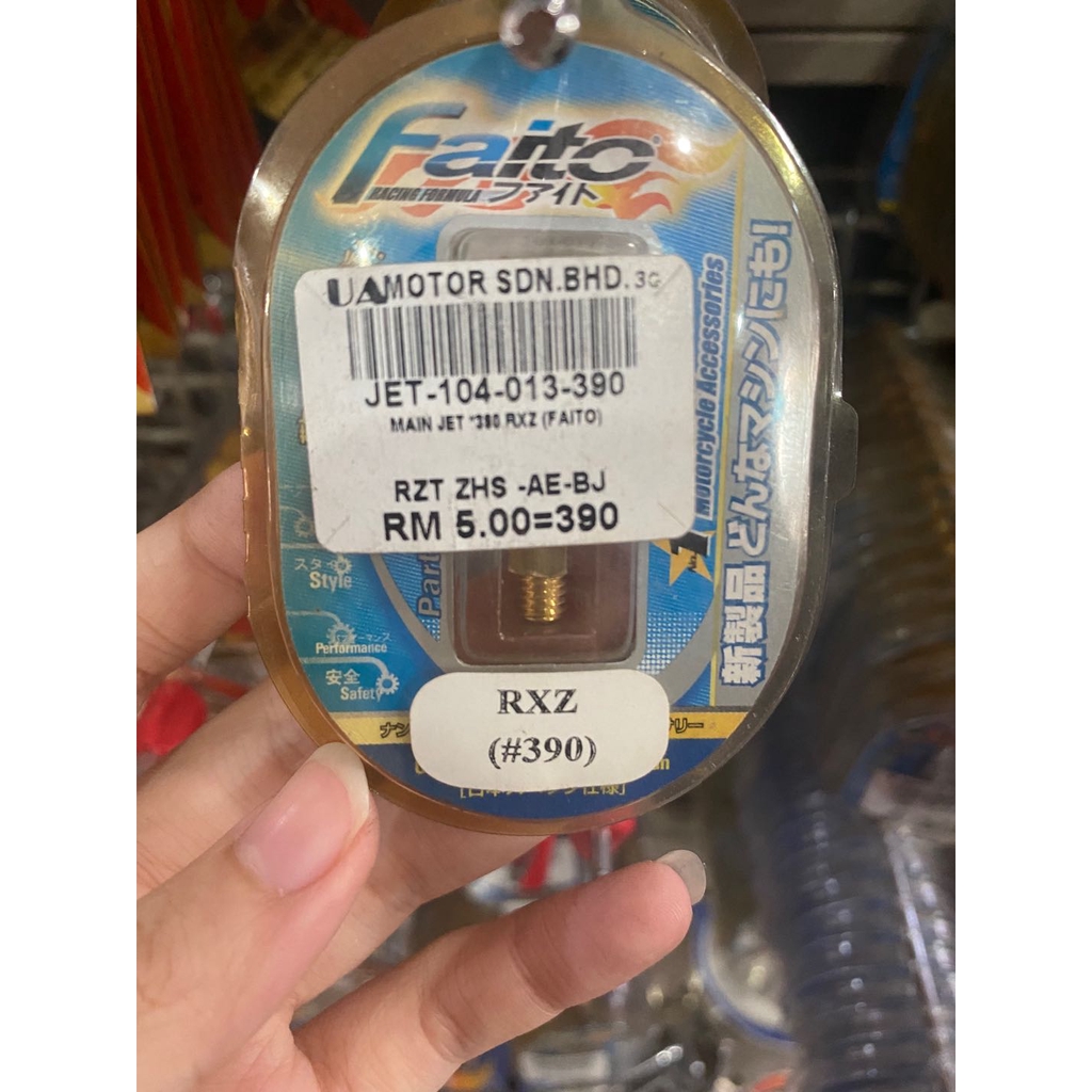 ( CLEARANCE STOCK PRICE ) MAIN JET SIZE YAMAHA RXZ FAITO | Shopee Malaysia