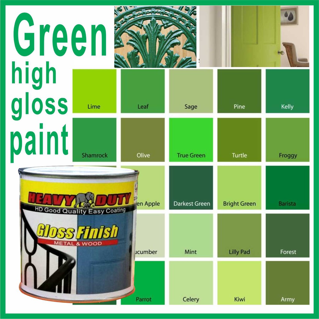 1L ( 1 LITER ) HIGH GLOSS PAINT ( HEAVY DUTY PRODUCT ) WOOD AND METAL PAINT EXTERIOR & INTERIOR