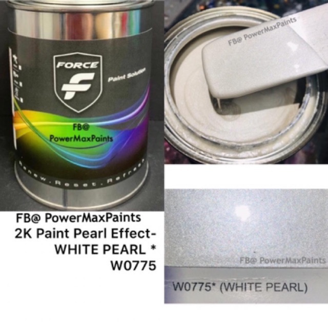 FORCE W0775 WHITE PEARL * PEARL EFFECT 2K PAINT | Shopee Malaysia