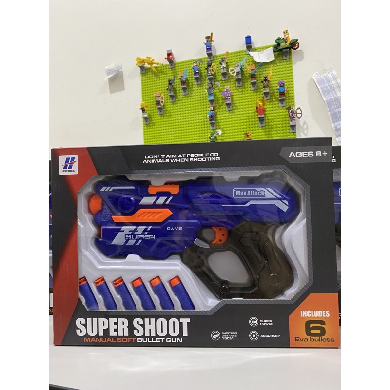 New 🔥Ready stock🔥Shoot gun pistol mainan soft bullet | Shopee Malaysia