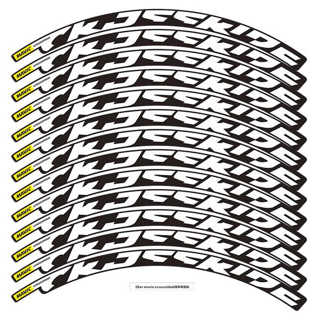 Mavic crossride mountain bike wheelset stickers for 26 27.5 29inch use