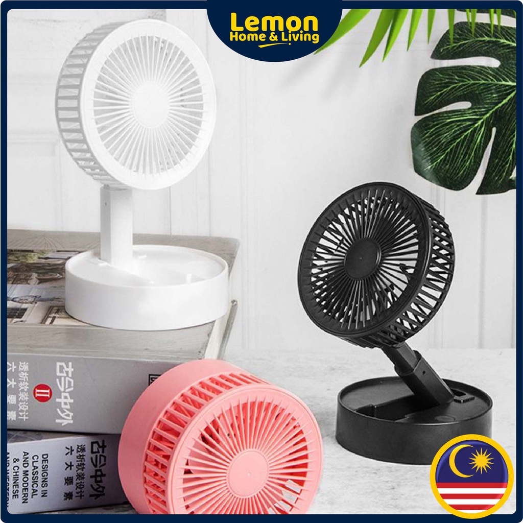 🍋READY STOCK LEMON🍋 Three-Speed Handheld Desktop Variety Foldable Fan ...