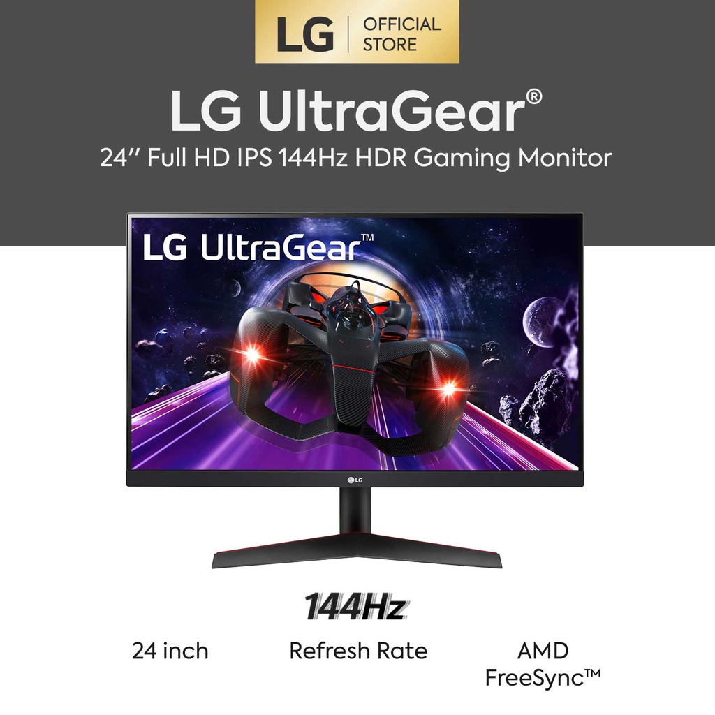 24 UltraGear FHD IPS 1ms 144Hz HDR Monitor with FreeSync