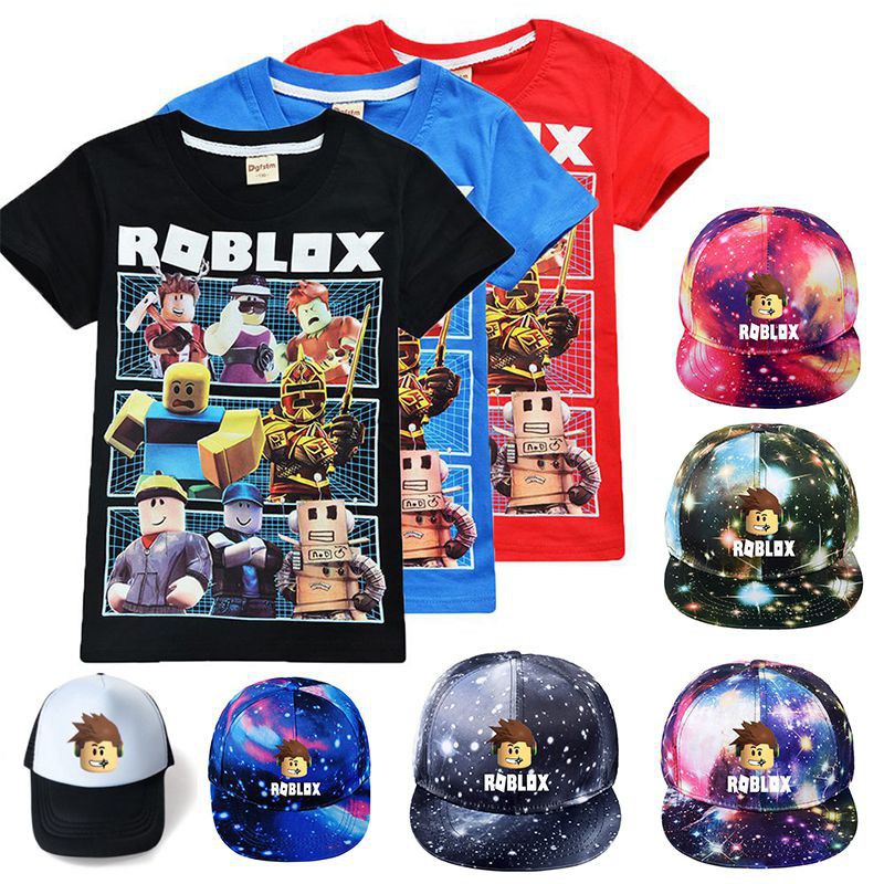 Roblox Children's Short Sleeve T-shirt Cotton Summer Children