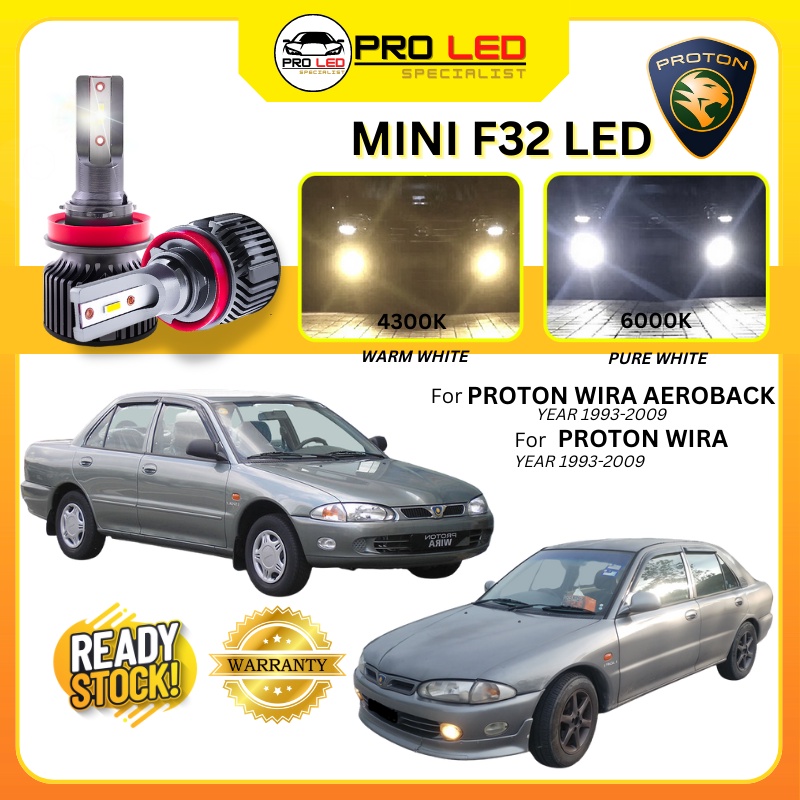 ProLED Proton ‖ Wira/Wira Aeroback 2pcs Led Head light Bulbs 4300K