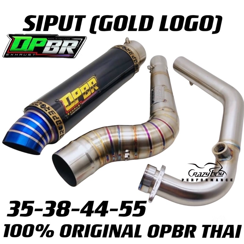 OPBR 100% ORIGINAL 2022 Y15ZR/LC135 EXHAUST SIPUT 35-38-44-55 🇹🇭MADE IN ...