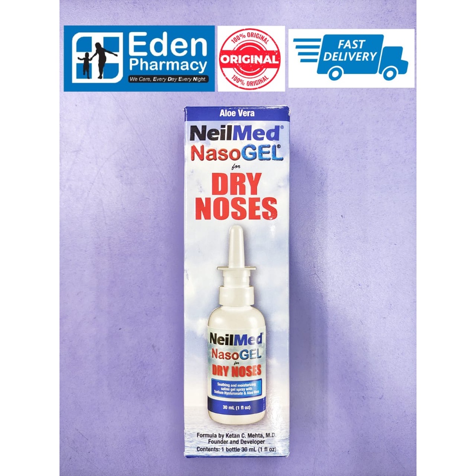 NeilMed NasoGel Dip Free Spray for Dry Noses ( 30ml ) Neil Med Naso Gel