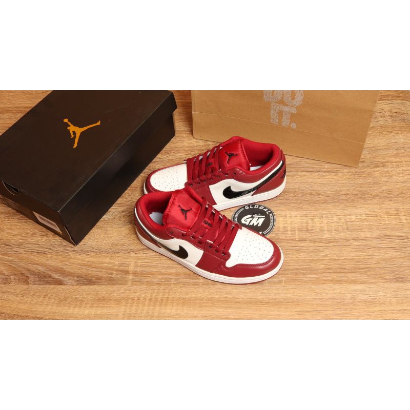 Nike Air Jordan 1 Low Noble Red White Perfect Kick Madein Vietnam