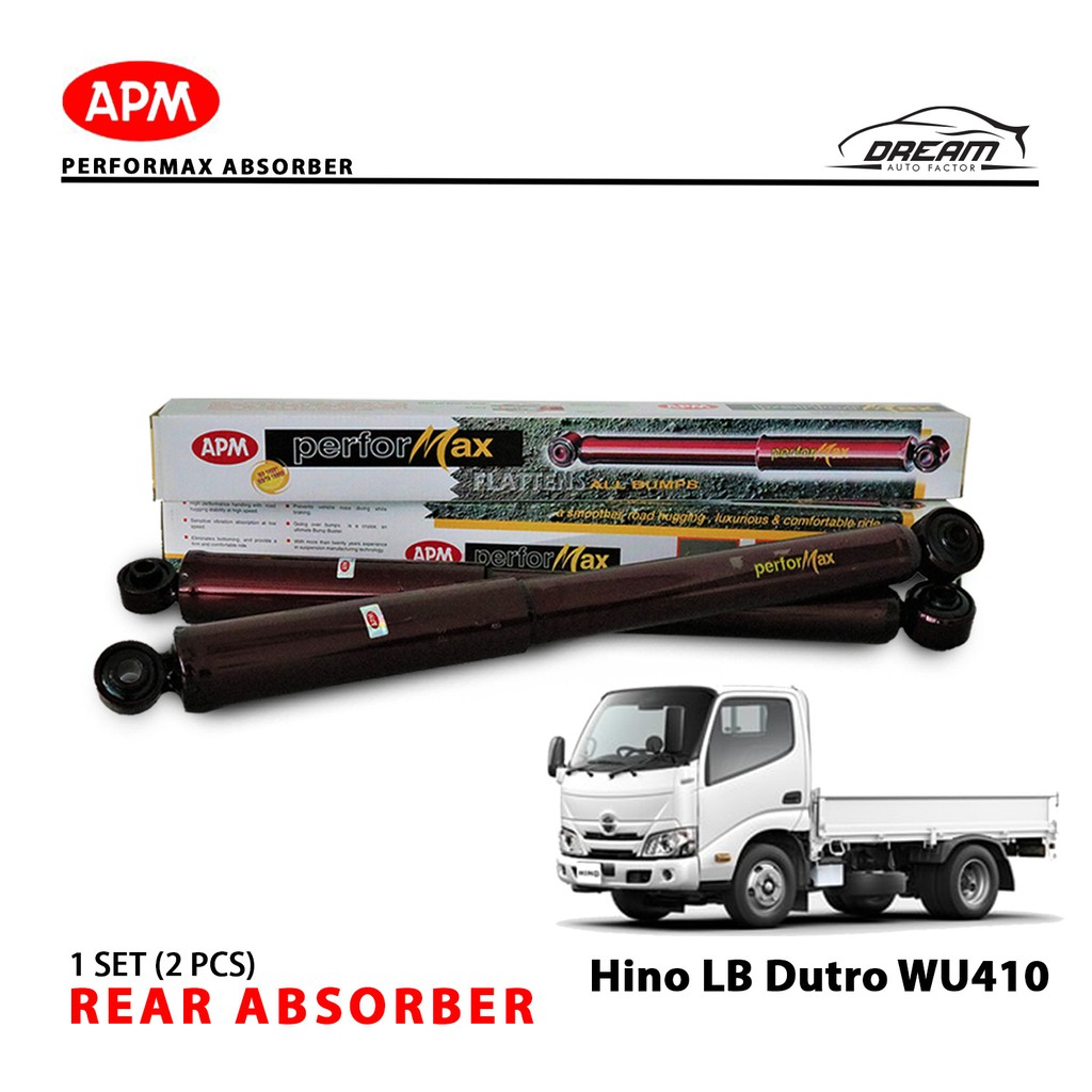 Hino LB Dutro WU410 APM Performax Rear Absorber 1 Set 2pcs APM