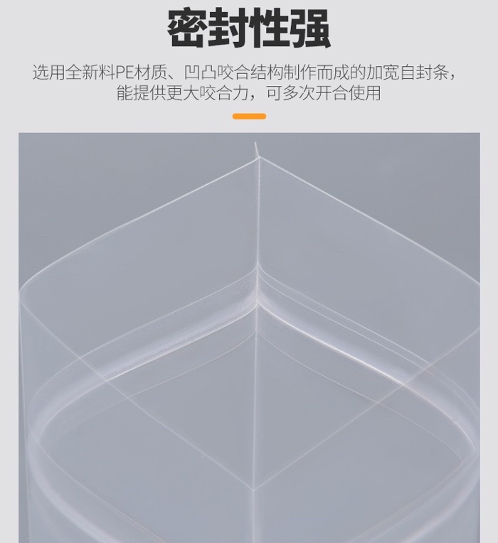50pcs Transparent Zip Lock standing plastic bag | Shopee Malaysia