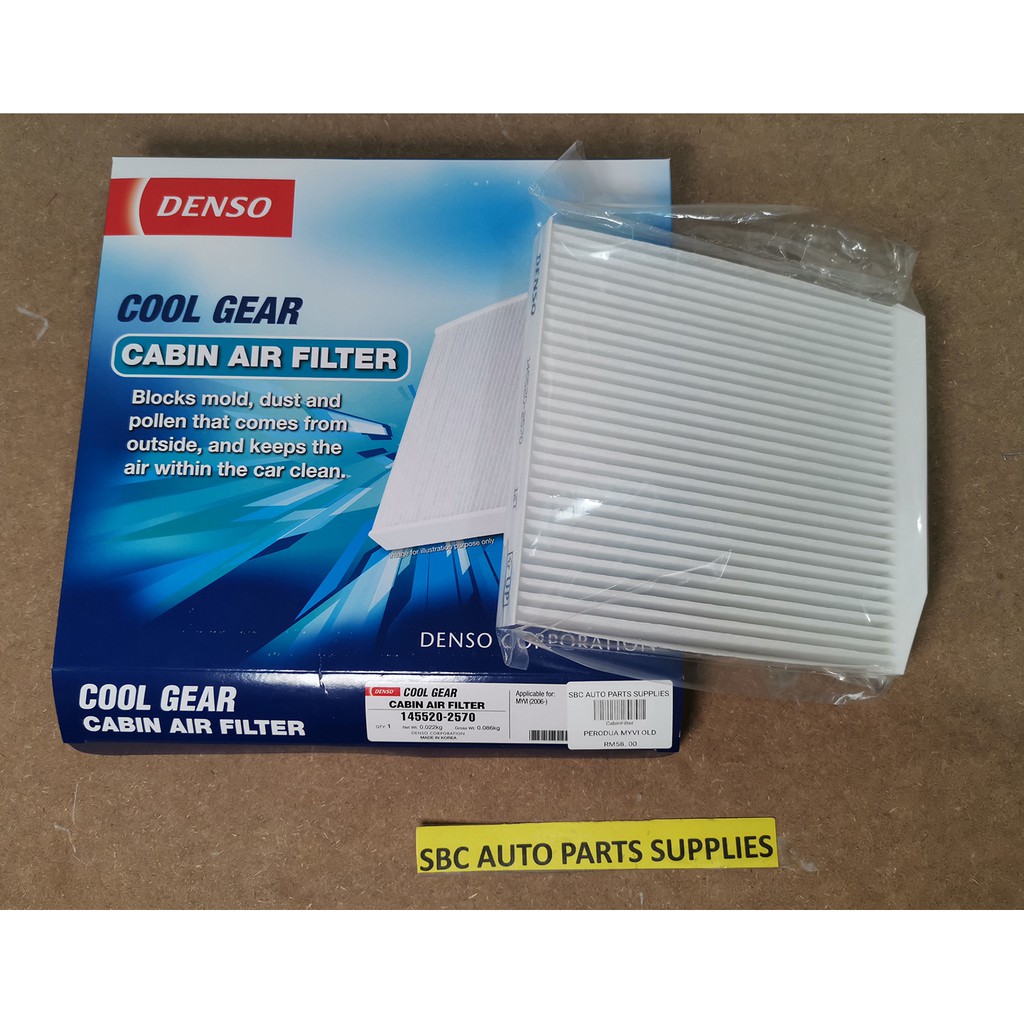 Denso Cool Gear Cabin Air Filter Perodua Myvi 20052011 Shopee Malaysia